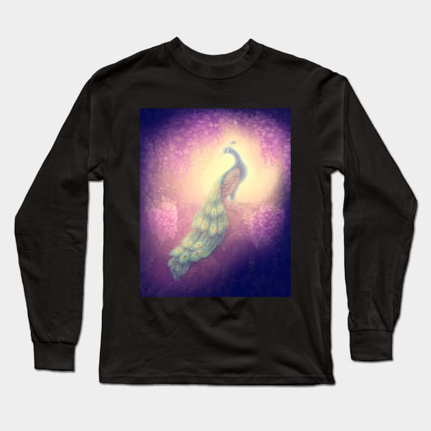 Peacock Long Sleeve T-Shirt by DoomedDreamer